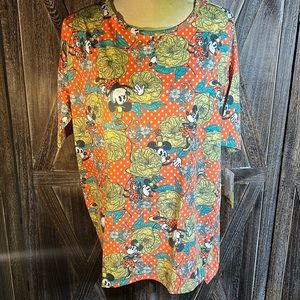 NWT LuLaRoe Disney Irma Size Small, Orange, Yellow and Teal